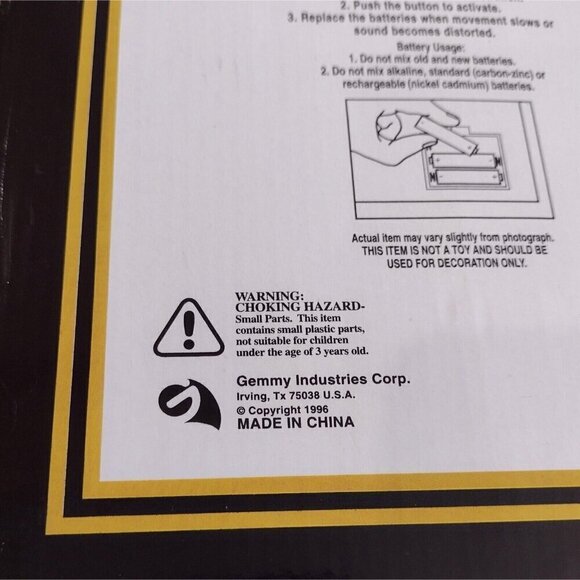 Vintage 1996 Gemmy Industries Grim Reaper Playing Violin Animated Halloween READ - Picture 8 of 9